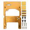 1/16 Scale RC Car Steering Servo Mount Bracket, Gold Fixing Base for Precision RC Vehicles, Spare Replacement Part for Hobbyists, Racers and Repair Enthusiasts(Gold) view 1