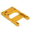 1/16 Scale RC Car Steering Servo Mount Bracket, Gold Fixing Base for Precision RC Vehicles, Spare Replacement Part for Hobbyists, Racers and Repair Enthusiasts(Gold) view 2