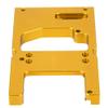 1/16 Scale RC Car Steering Servo Mount Bracket, Gold Fixing Base for Precision RC Vehicles, Spare Replacement Part for Hobbyists, Racers and Repair Enthusiasts(Gold) view 4