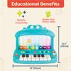 B. toys  Hippo Pop  Musical Toy Keyboard  Play Piano  Songs, Sounds & Lights  Musical Instrument for Toddlers, Kids  12+ Months view 4