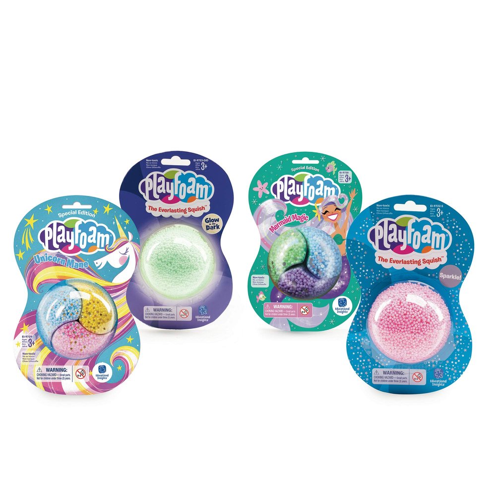Educational Insights Jumbo Playfoam Jumbo Pods Set of 4 Special Edition, Fidget, Sensory Toy, Easter Basket Stuffers for Boys & Girls, Ages 3+