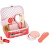 Small Foot 11776 Retro Makeup & Hair Stying Kit, Made of Wood, Comprehensive Toy Beauty Set, for Ages 3+ Years view 1