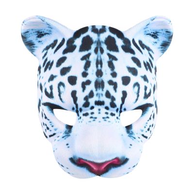 Abaodam Leopard Mask Halloween Costume Zoo Animal Eva Half Face Mask Snow Leopard Easter Carnival Party Masquerade Halloween Supplies