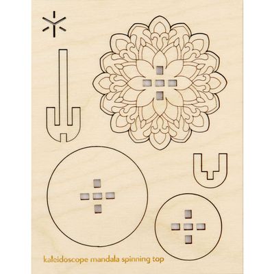 Kaleidoscope Mandala Large Spinning Top Kit