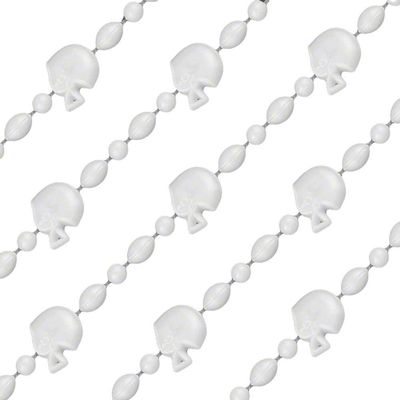 blinkee Football Helmet Bead Necklaces White Pack of 12