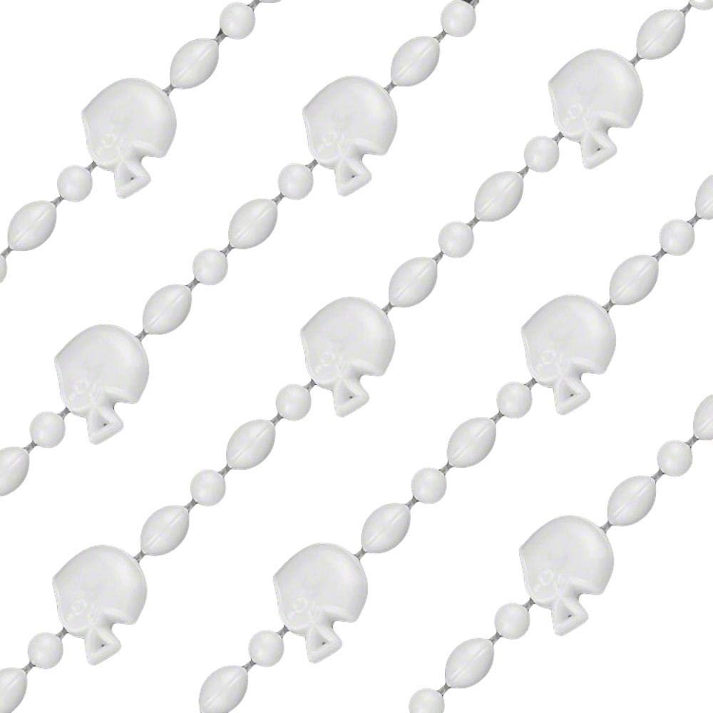 blinkee Football Helmet Bead Necklaces White Pack of 12