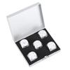 6 Sided Metal Dice Set, DND Dice Set with Storage Box Table Game Poker Games Dice Accessory (Silver Square Box) view 1