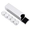 Aluminum Alloy Dice Set, 5 Pieces with Storage Box, 1.6 Inch Gold or Silver Metallic Gaming Dice for Table Games view 1