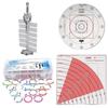 Acrylic Condition Rings + Spell AOE Template + Initiative Tracker + Large DND Cone Spell Template view 1