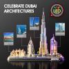 CubicFun 3D Puzzles for Kids Ages 8-10 LED Dubai Cityline, Arts and Crafts for Kids Ages 8-12 STEM Projects for Kids Ages 8-12 Gifts for 8 Year Old Toys for 8 Year Old Girls Lighting Architecture view 2