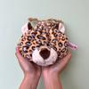 NICI 3090653 Figure Face Pouch Blue Leopard Drawstring Leopard Animal Leopard Print view 3