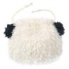NICI 3090654 Figure Face Pouch, Panda, Drawstring Bag, Black and White, Animal view 2