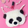 NICI 3090654 Figure Face Pouch, Panda, Drawstring Bag, Black and White, Animal view 4
