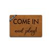 IFHUH Come in and Play Doormat Mini Playhouse Doormat Funny Doormat Sayings Front Door Mat Rubber Non Slip Backing Funny Welcome Mat Indoor Outdoor Rug 23.6 in(W) X 15.7 in(L) view 1