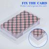 Skylety 12 Pcs blank Playing Card Case, Clear Poker Box Snap Closed, Plastic Playing Game Card Storage Box Holder for Poker, Suitable for 3.7x2.7 Inch view 3