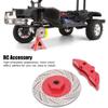 Dilwe RC Brake Disc, 4Pcs Metal Simulation Brake Disc Calipers Compatible with 1/10 RC Series Car, RC Drift Wheels for 1/10 RC Racing Model Car(Red) view 3
