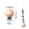 24 Pieces Natural Beech Wood Pacifier Clips Teething Grasping Toy Suspender Clips Charm DIY Pacifier Clips Holder Accessories view 2