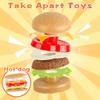 Fast Food Set - 59 PCS Kitchen Toy Set for Pretend Play, Kids Toddlers Play Accessories, Removable Food, Party Favor Christmas Stocking Stuffers view 3