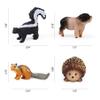 16PCS Forest Animals Baby Figures, Woodland Creatures Figurines, Miniature Toys Cake Toppers Cupcake Toppers Birthday Gift for Kids view 2