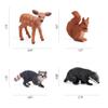 16PCS Forest Animals Baby Figures, Woodland Creatures Figurines, Miniature Toys Cake Toppers Cupcake Toppers Birthday Gift for Kids view 3