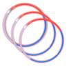Mardi Gras Spot 22" Red, White and Blue Glow Necklace (Tube/50 Pieces) view 1