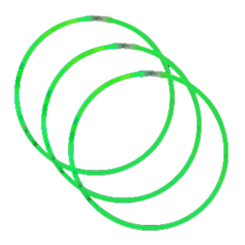 Mardi Gras Spot 22" Green Glow Necklace
