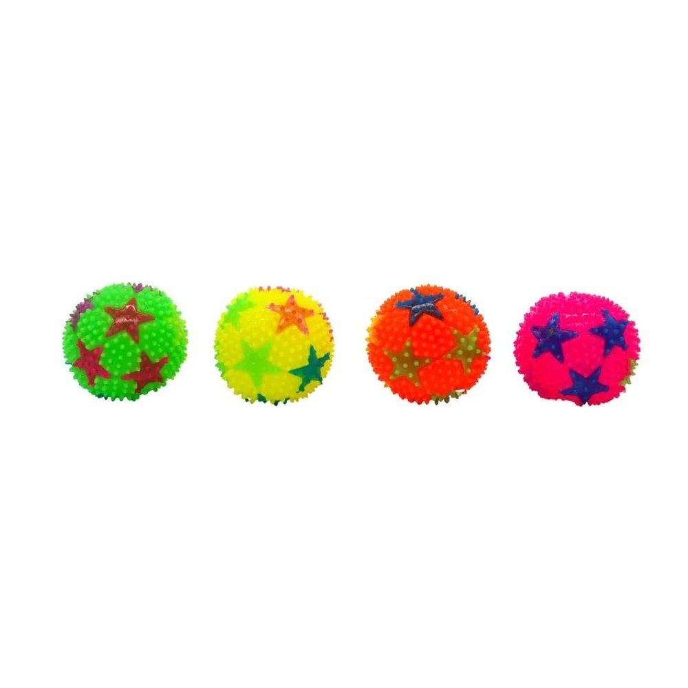 Mardi Gras Spot 2.5" Star Bounce Ball - Assorted Colors (Each)