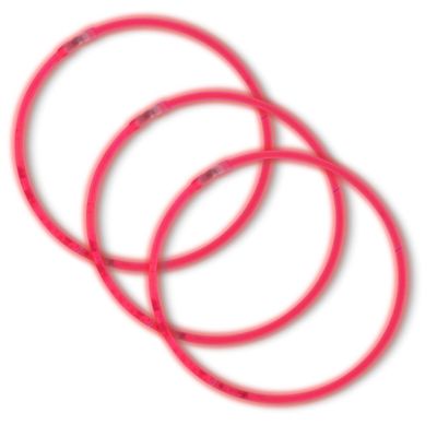 Mardi Gras Spot 22" Red Glow Necklace