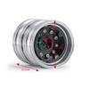 RCLIONS 4pcs Aluminum Alloy Trailer Rear Rims Hub 12mm Hex Beadlock Wheels for Tamiya 1/14 Tractor Truck Car view 3