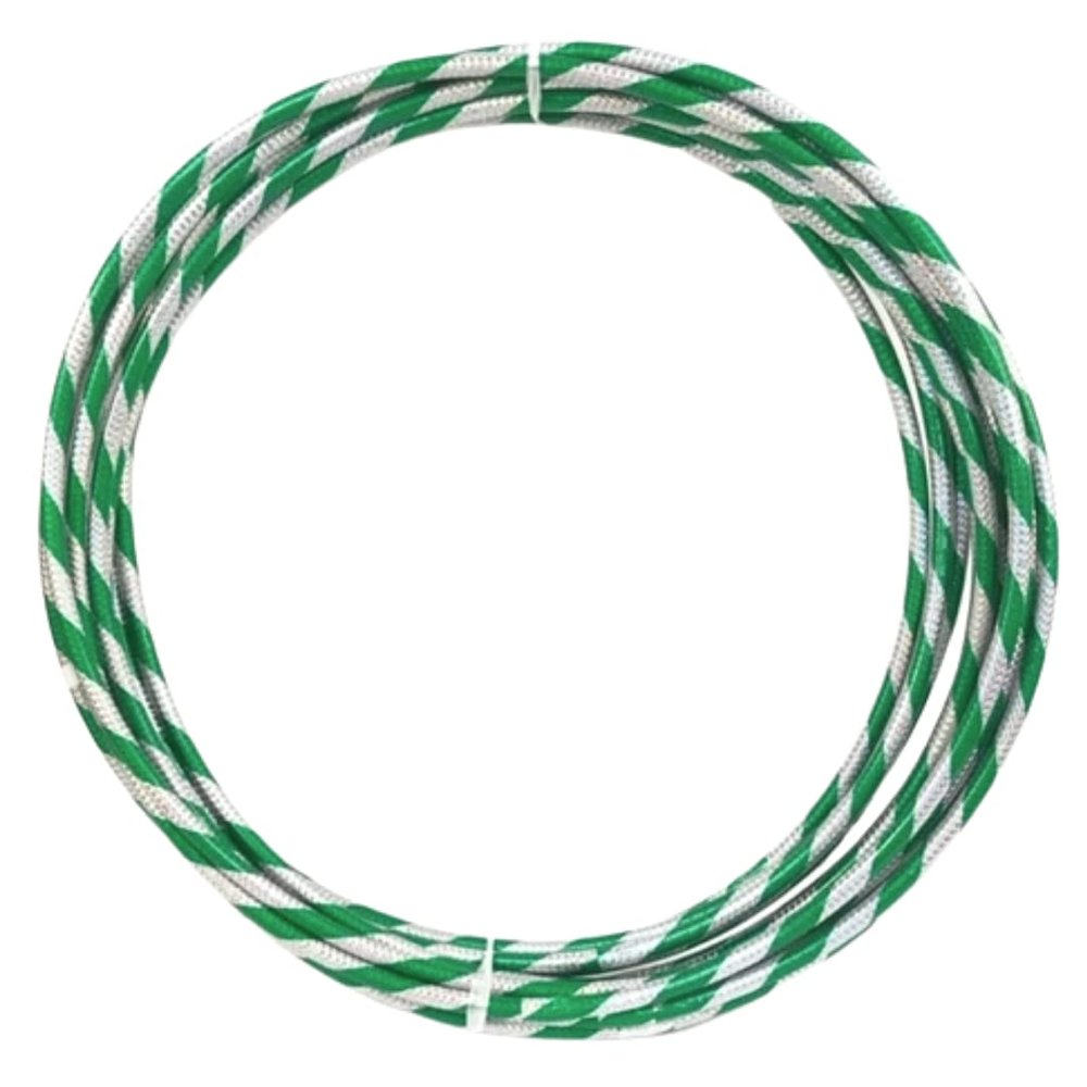 24" Green and Silver Glittered Hula Hoop (Dozen)