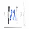 GPM 12Pc Set Upgrades Stainless Steel Front Sway Bar & Aluminum Sway Bar Arm & Stainless Steel Linkage for 1/7 Unlimited Desert Racer (85076-4) Rc Cars (Blue) view 1