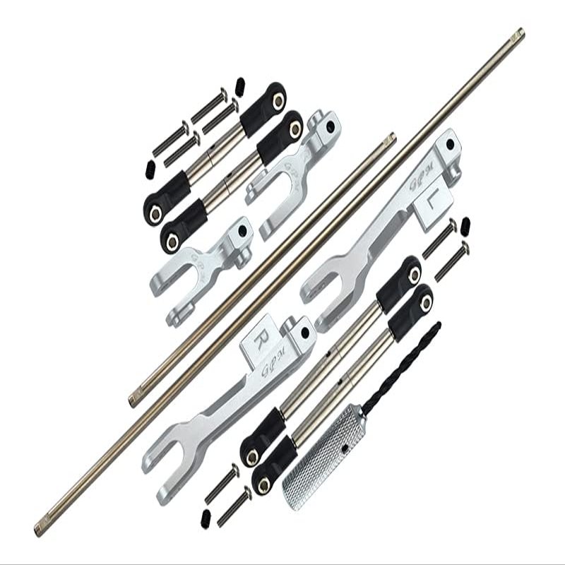 23Pc Set Upgrades Spring Steel Front+Rear Sway Bar & Aluminum Sway Bar Arm & Stainless Steel Linkage with 1/7 Unlimited Desert Racer 85076-4 Rc Cars by GPM