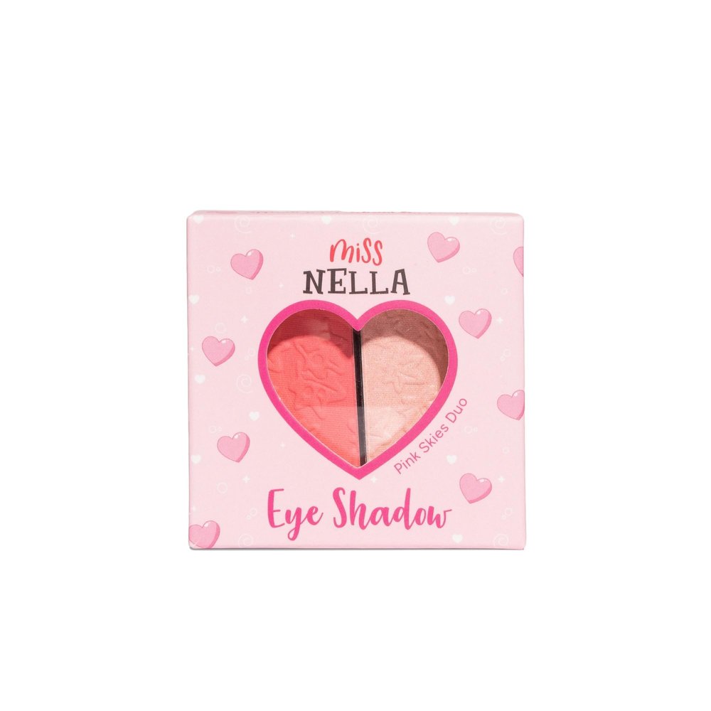 MISS NELLA Makeup for Kids Eye Shadow - Pink Skies, kids cosmetic toy, Non Toxic Make Up