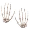 2 Pack Halloween Skeleton Hands Realistic Life Size Severed Plastic Skeleton Hands for Halloween Themed Party Decoration Props(Right & Left) view 1