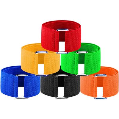 6 Pieces 3 Legged Race Bands Outdoor Activities Teamwork Training Outdoor Party Group Game for Kids Adults Outdoor Race Games Team-Building(Red, Yellow, Black, Green, Orange, Blue)