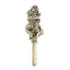 Victorian Style Elephant Baby Rattle with Sapphire Eyes and Mother of pearl Handle view 4
