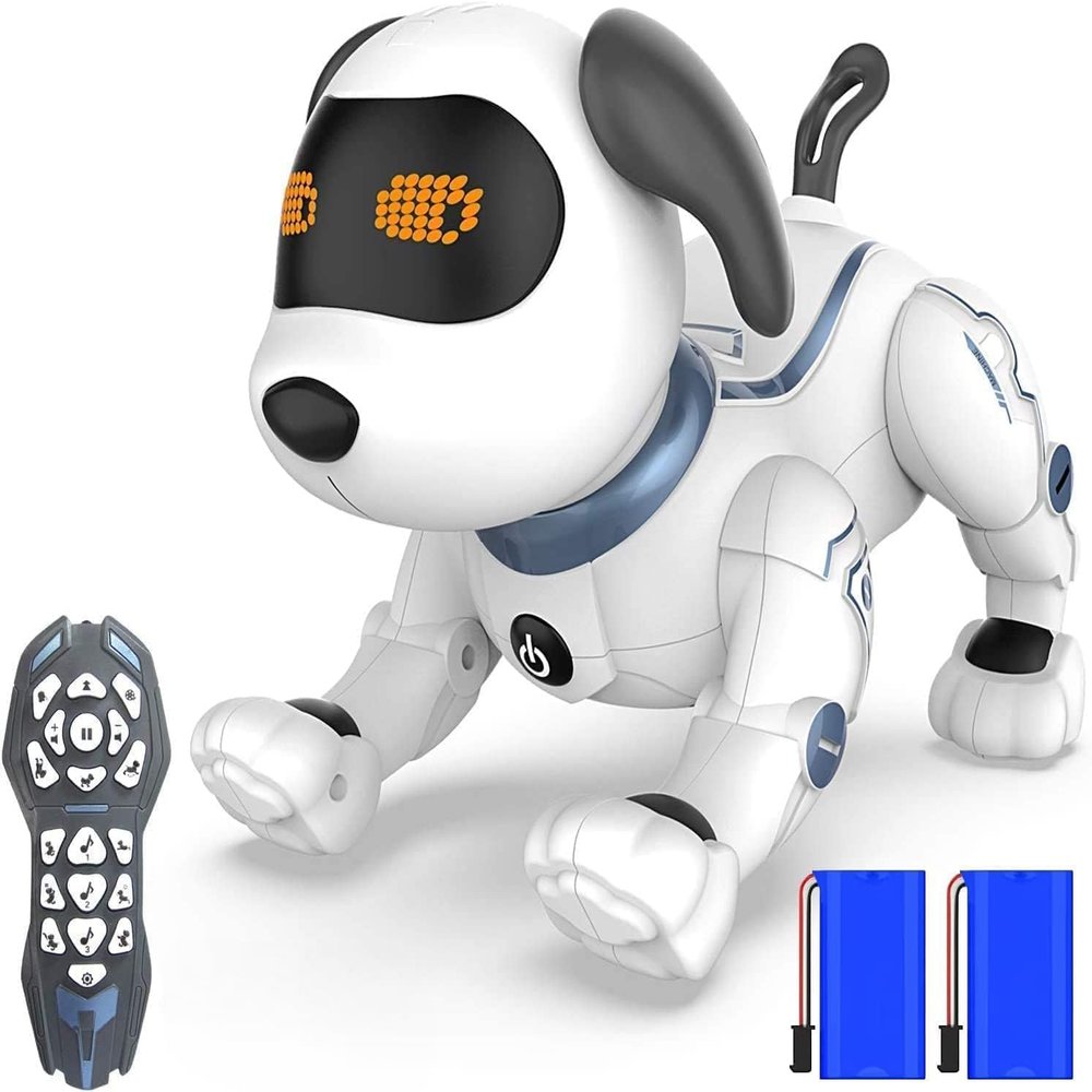 HBUDS Robot Dog Toys for Kids, Remote Control Stunt Programmable Robot Puppy Toy Dog Interactive with Commands Sing, Dance, Bark, Walk Electronic Pet Dog for Boys Girls Gifts