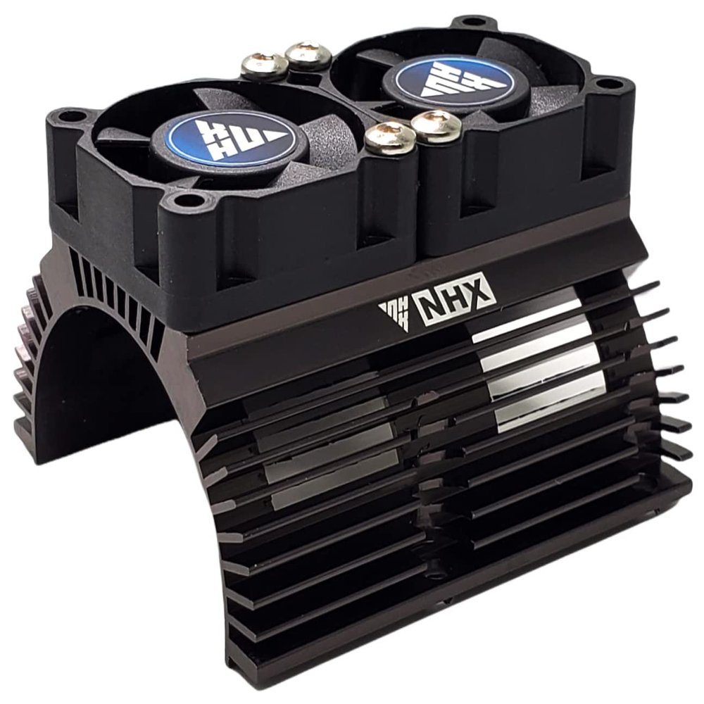 NHX RC V2 Twin High Speed Tornado 28000 RPM Cooling Fans Heatsink 1/8 Motor Gray