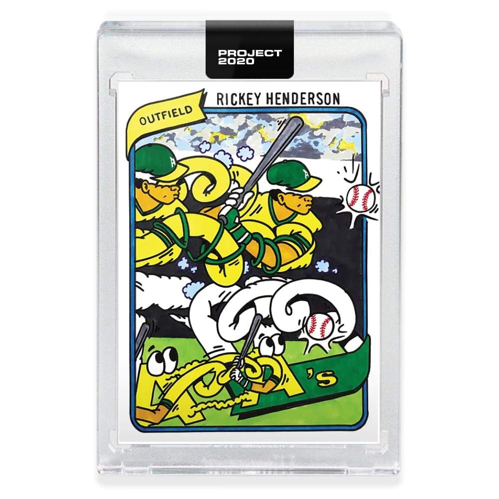 Topps Project 2020 Card 168-1980 Rickey Henderson by Ermsy