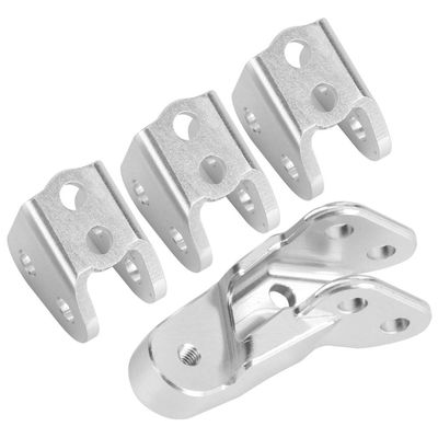 Dilwe RC Link Mount Set, 4PCS Aluminum Alloy Front Rear Axle Lower Link Mount Spare Parts compatible with Redcat Gen8 RC Model Car RC Accessories(Silver)