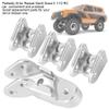 Dilwe RC Link Mount Set, 4PCS Aluminum Alloy Front Rear Axle Lower Link Mount Spare Parts compatible with Redcat Gen8 RC Model Car RC Accessories(Silver) view 2