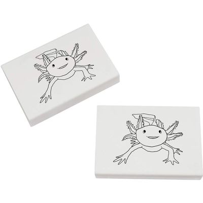 Azeeda 2 x 45mm 'Axolotl' Erasers/Rubbers (ER00024798)