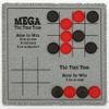 Bolaball 3-in-1 Giant Checkers, Tic Tac Toe Jumbo Game, 26"x26", Reversible Carpet, Indoor Outdoor Yard Board Game for Family and Friends with 24 Chips view 1