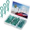 KCRTEK 50Pcs RC Body Clips,RC Clips for All 1/10 1/12 Scale Redcat HPI Himoto HSP Exceed RC Car Parts Truck Buggy Shell Replacement Green view 1