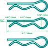 KCRTEK 50Pcs RC Body Clips,RC Clips for All 1/10 1/12 Scale Redcat HPI Himoto HSP Exceed RC Car Parts Truck Buggy Shell Replacement Green view 2