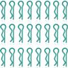 KCRTEK 50Pcs RC Body Clips,RC Clips for All 1/10 1/12 Scale Redcat HPI Himoto HSP Exceed RC Car Parts Truck Buggy Shell Replacement Green view 3