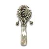 Victorian Style Day & Night Baby Rattle with Ruby Stone Mother of pearl Handle view 1