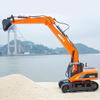 1PC Long Reach Excavator Toy for Kids, Heavy Duty Construction Vehicle Digger Toy, 360-degree Rotatable Driver's Compartment, Multi-jointed Movable Tracked Vehicle for Kids Gift (Orange) view 4