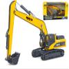 Gemini&Genius Long Reach Excavator Toy for Kids, Heavy Duty Construction Vehicle Digger Toys, 360-degree Rotatable Driver's Compartment, Multi-Jointed Movable Tracked Vehicle for Kids Gift (Yellow) view 1