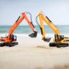 Gemini&Genius Long Reach Excavator Toy for Kids, Heavy Duty Construction Vehicle Digger Toys, 360-degree Rotatable Driver's Compartment, Multi-Jointed Movable Tracked Vehicle for Kids Gift (Yellow) view 4